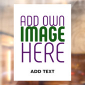 MODERNE BEWERKBARE EENVOUDIGE WITTE AFBEELDING TEK RAAMSTICKER (Vel 2)