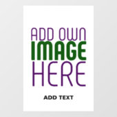 MODERNE BEWERKBARE EENVOUDIGE WITTE AFBEELDING TEK RAAMSTICKER (Vel)