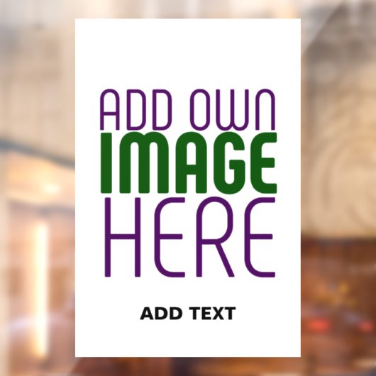 MODERNE BEWERKBARE EENVOUDIGE WITTE AFBEELDING TEK RAAMSTICKER (Vel 2)