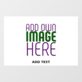 MODERNE BEWERKBARE EENVOUDIGE WITTE AFBEELDING TEK RAAMSTICKER (Vel)