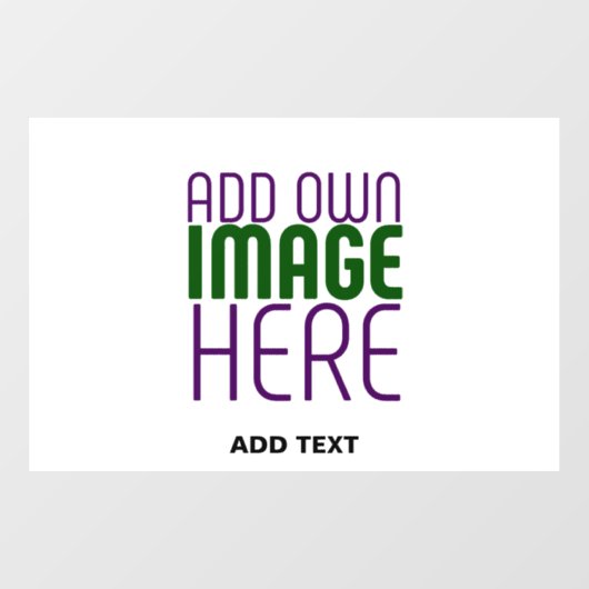 MODERNE BEWERKBARE EENVOUDIGE WITTE AFBEELDING TEK RAAMSTICKER (Vel)