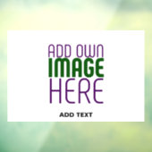 MODERNE BEWERKBARE EENVOUDIGE WITTE AFBEELDING TEK RAAMSTICKER (Vel 3)