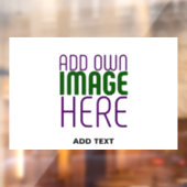 MODERNE BEWERKBARE EENVOUDIGE WITTE AFBEELDING TEK RAAMSTICKER (Vel 2)