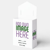 MODERNE BEWERKBARE EENVOUDIGE WITTE AFBEELDINGSTEK BEDANKDOOSJES (Geopend)