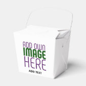 MODERNE BEWERKBARE EENVOUDIGE WITTE AFBEELDINGSTEK BEDANKDOOSJES (Voorkant Zijde)