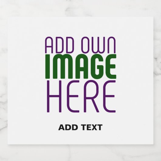 MODERNE BEWERKBARE EENVOUDIGE WITTE AFBEELDINGSTEK BIER ETIKET (Enkel label)