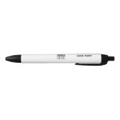 MODERNE BEWERKBARE EENVOUDIGE WITTE AFBEELDINGSTEK BLAUWE INKT PEN (Bodem)