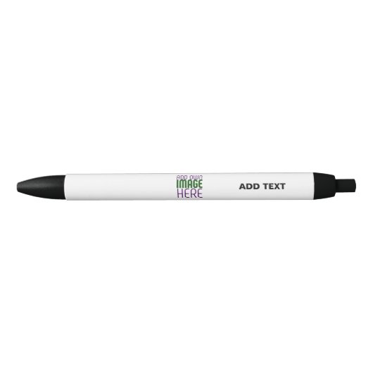 MODERNE BEWERKBARE EENVOUDIGE WITTE AFBEELDINGSTEK BLAUWE INKT PEN (Voorkant)