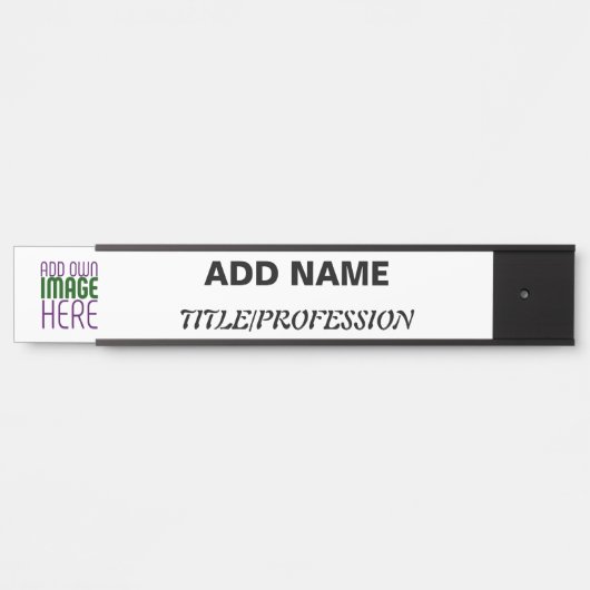 MODERNE BEWERKBARE EENVOUDIGE WITTE AFBEELDINGSTEK DEURBORDJE (Voorkant)