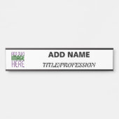 MODERNE BEWERKBARE EENVOUDIGE WITTE AFBEELDINGSTEK DEURBORDJE (Voorkant)