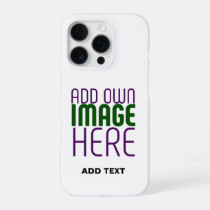 MODERNE BEWERKBARE EENVOUDIGE WITTE AFBEELDINGSTEK iPhone 16 PRO HOESJE