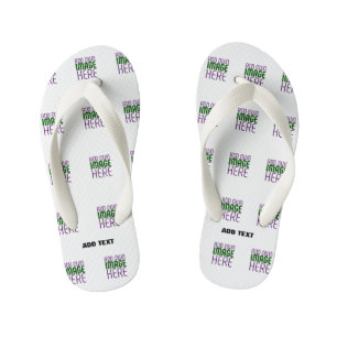 MODERNE BEWERKBARE EENVOUDIGE WITTE AFBEELDINGSTEK KINDER TEENSLIPPERS