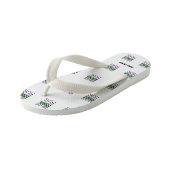 MODERNE BEWERKBARE EENVOUDIGE WITTE AFBEELDINGSTEK KINDER TEENSLIPPERS (Schuin)