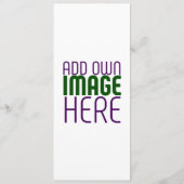 MODERNE BEWERKBARE EENVOUDIGE WITTE AFBEELDINGSTEK MENU (Achterkant)