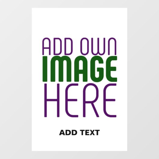 MODERNE BEWERKBARE EENVOUDIGE WITTE AFBEELDINGSTEK RAAMSTICKER (Vel)