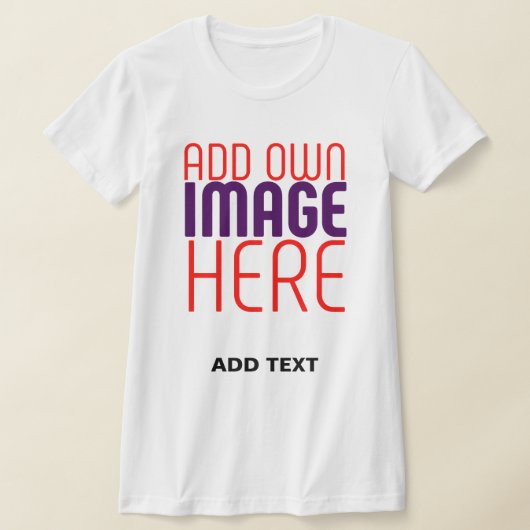 MODERNE BEWERKBARE EENVOUDIGE WITTE AFBEELDINGSTEK T-SHIRT (Laagn)