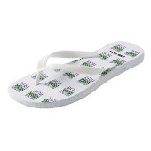 MODERNE BEWERKBARE EENVOUDIGE WITTE AFBEELDINGSTEK TEENSLIPPERS (Schuin)