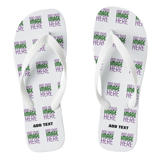 MODERNE BEWERKBARE EENVOUDIGE WITTE AFBEELDINGSTEK TEENSLIPPERS (Voetbed)