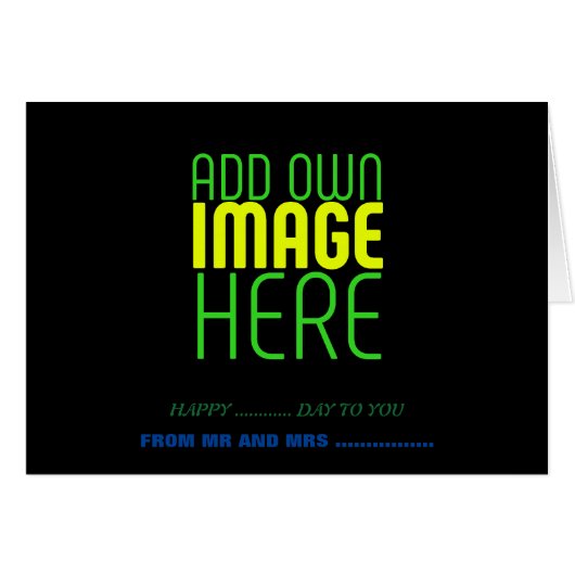 MODERNE BEWERKBARE EENVOUDIGE ZWARTE AFBEELDING TE (Voorkant Horizontaal)