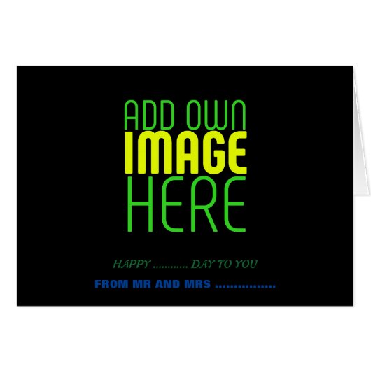 MODERNE BEWERKBARE EENVOUDIGE ZWARTE AFBEELDING TE (Voorkant Horizontaal)