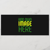 MODERNE BEWERKBARE EENVOUDIGE ZWARTE AFBEELDING TE ADVIESKAART (Achterkant)