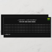 MODERNE BEWERKBARE EENVOUDIGE ZWARTE AFBEELDING TE ADVIESKAART (Voorkant / Achterkant)