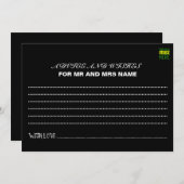 MODERNE BEWERKBARE EENVOUDIGE ZWARTE AFBEELDING TE ADVIESKAART (Voorkant / Achterkant)