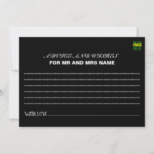 MODERNE BEWERKBARE EENVOUDIGE ZWARTE AFBEELDING TE ADVIESKAART