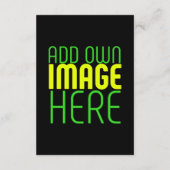 MODERNE BEWERKBARE EENVOUDIGE ZWARTE AFBEELDING TE ADVIESKAART (Achterkant)