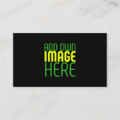 MODERNE BEWERKBARE EENVOUDIGE ZWARTE AFBEELDING TE ADVIESKAART (Achterkant)