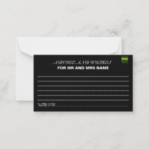 MODERNE BEWERKBARE EENVOUDIGE ZWARTE AFBEELDING TE ADVIESKAART