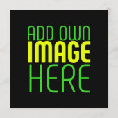 MODERNE BEWERKBARE EENVOUDIGE ZWARTE AFBEELDING TE ADVIESKAART (Achterkant)