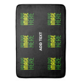 MODERNE BEWERKBARE EENVOUDIGE ZWARTE AFBEELDING TE BADMAT (Voorkant Verticaal)