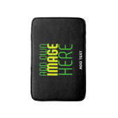 MODERNE BEWERKBARE EENVOUDIGE ZWARTE AFBEELDING TE BADMAT (Voorkant Verticaal)