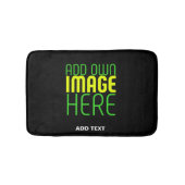MODERNE BEWERKBARE EENVOUDIGE ZWARTE AFBEELDING TE BADMAT (Voorkant)
