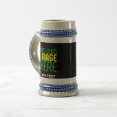 MODERNE BEWERKBARE EENVOUDIGE ZWARTE AFBEELDING TE BIERPUL (Voorkant links)