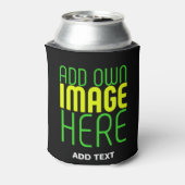 MODERNE BEWERKBARE EENVOUDIGE ZWARTE AFBEELDING TE BLIKJESKOELER (Blikje Achterkant)