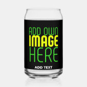 MODERNE BEWERKBARE EENVOUDIGE ZWARTE AFBEELDING TE BLIKVORM GLAS (Voorkant)