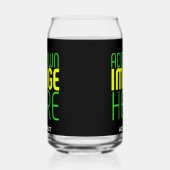 MODERNE BEWERKBARE EENVOUDIGE ZWARTE AFBEELDING TE BLIKVORM GLAS (Rechts)