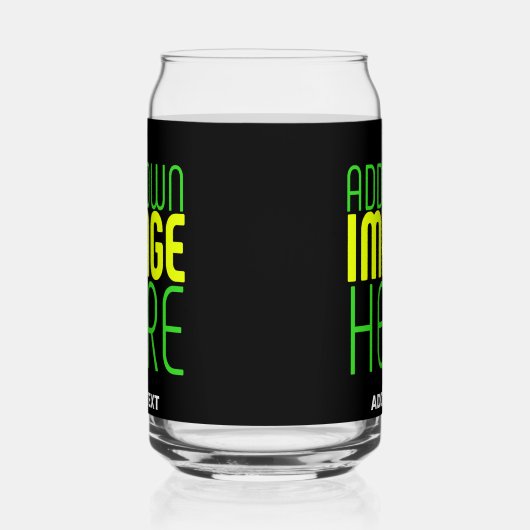 MODERNE BEWERKBARE EENVOUDIGE ZWARTE AFBEELDING TE BLIKVORM GLAS (Rechts)