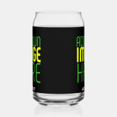 MODERNE BEWERKBARE EENVOUDIGE ZWARTE AFBEELDING TE BLIKVORM GLAS (Links)