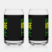 MODERNE BEWERKBARE EENVOUDIGE ZWARTE AFBEELDING TE BLIKVORM GLAS (Links)