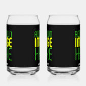 MODERNE BEWERKBARE EENVOUDIGE ZWARTE AFBEELDING TE BLIKVORM GLAS (Rechts)