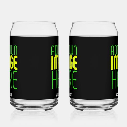 MODERNE BEWERKBARE EENVOUDIGE ZWARTE AFBEELDING TE BLIKVORM GLAS (Rechts)