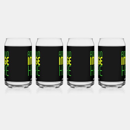 MODERNE BEWERKBARE EENVOUDIGE ZWARTE AFBEELDING TE BLIKVORM GLAS (Rechts)