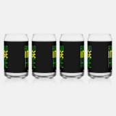 MODERNE BEWERKBARE EENVOUDIGE ZWARTE AFBEELDING TE BLIKVORM GLAS (Links)