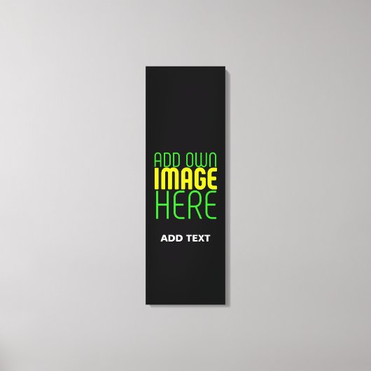 MODERNE BEWERKBARE EENVOUDIGE ZWARTE AFBEELDING TE CANVAS AFDRUK (Voorkant)