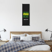 MODERNE BEWERKBARE EENVOUDIGE ZWARTE AFBEELDING TE CANVAS AFDRUK (Insitu (Slaapkamer))