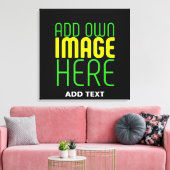 MODERNE BEWERKBARE EENVOUDIGE ZWARTE AFBEELDING TE CANVAS AFDRUK (Insitu (Woonkamer))