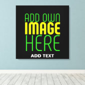 MODERNE BEWERKBARE EENVOUDIGE ZWARTE AFBEELDING TE CANVAS AFDRUK (Insitu (Houten vloer))